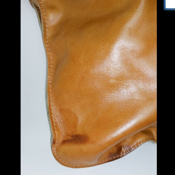 SOLD LAZARO Medium Tobacco Leather Crossbody Purse - Picture 4 of 8